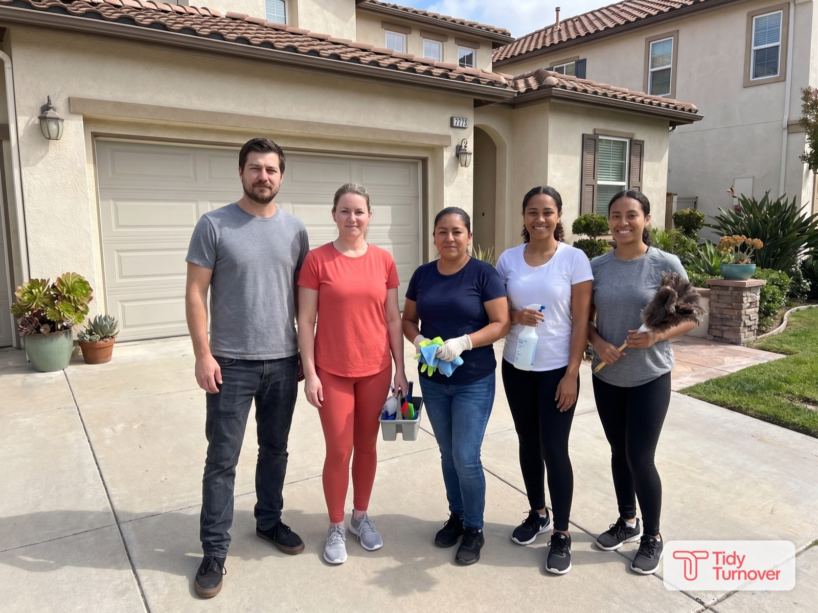 The Tidy Turnover cleaning team